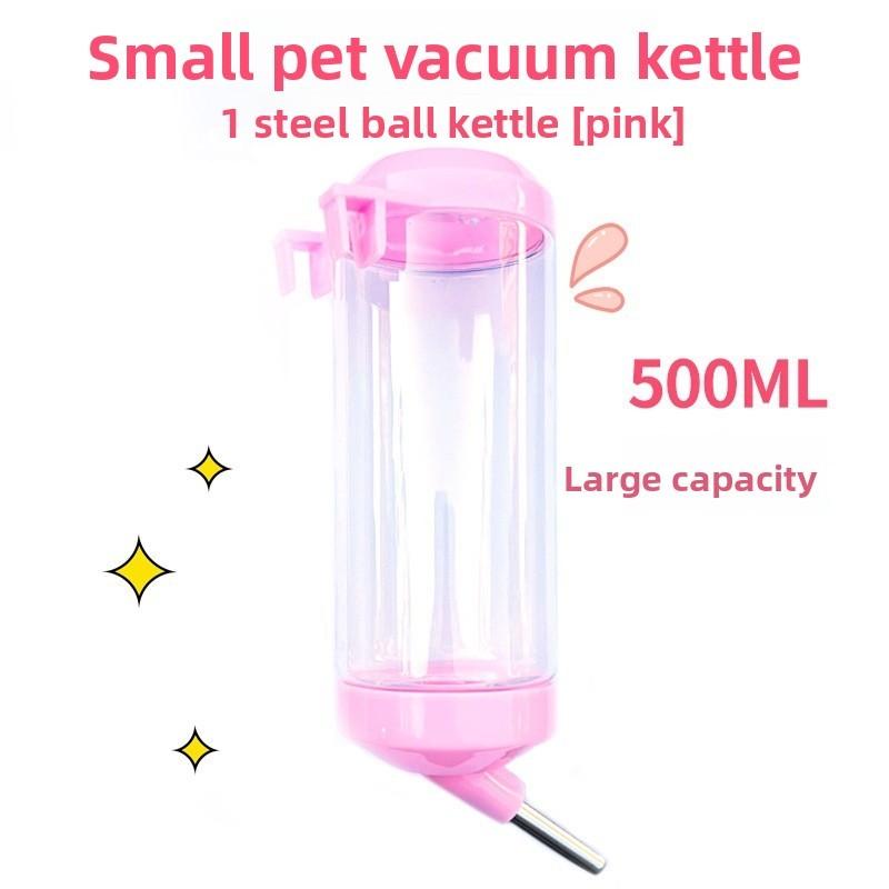 Hamster Water Bottle With Steel Ball Valve Leakproof Drinking Dispenser For Small Pets