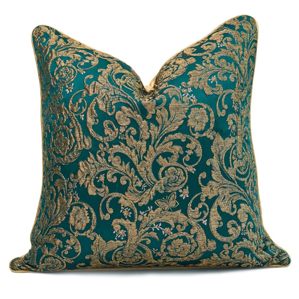 

Luxury Black Gold Flower Pattern Cushion Cover Decorative Super Throw Pillow Cover For Home Sofa Living Room Hotel 30x50cm