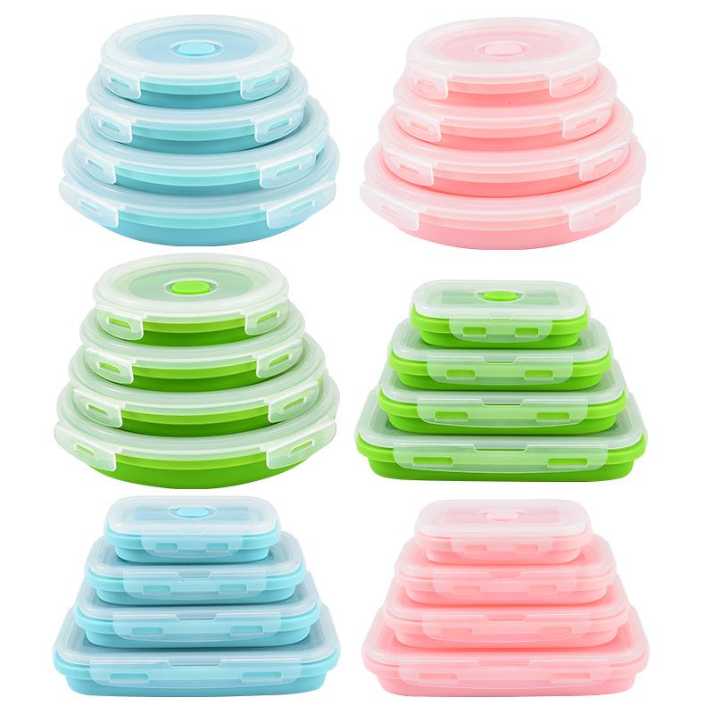 Silikon-Mittags- & Reise-Bento-Box für Kinder - Tragbare & Frische-Mahlzeitenschale