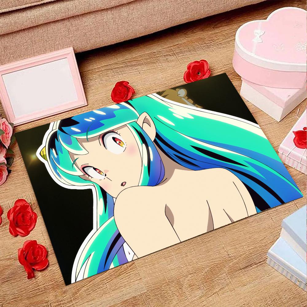 1pc U-Urusei Y-Yatsura Bathroom Absorbent Mats Anti-Slip Mats Home Decor Supplies Carpets Home Kitchen Floor Mats