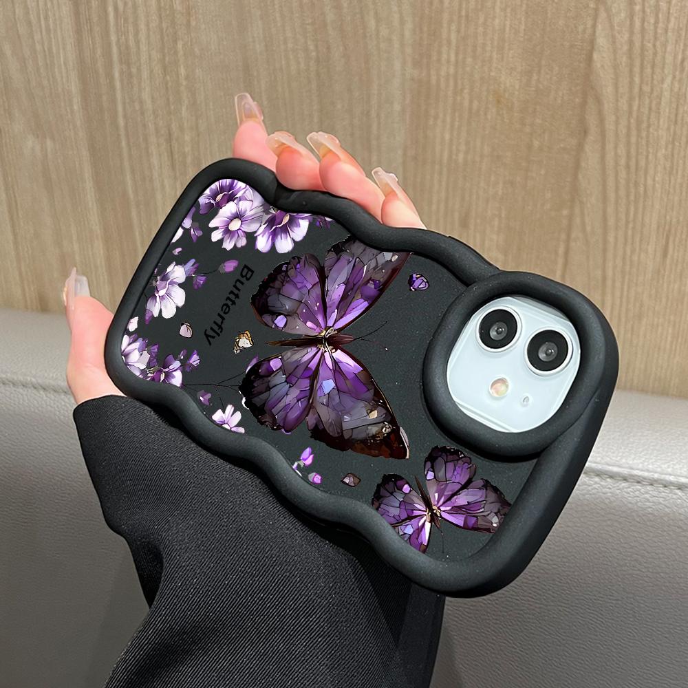 Gemaltes Muster Big Wave Edge Weiches Silikonmaterial Macaron-Telefongehäuse Stoßfestes Schutzgummigehäuse für OPPO Reno Realme