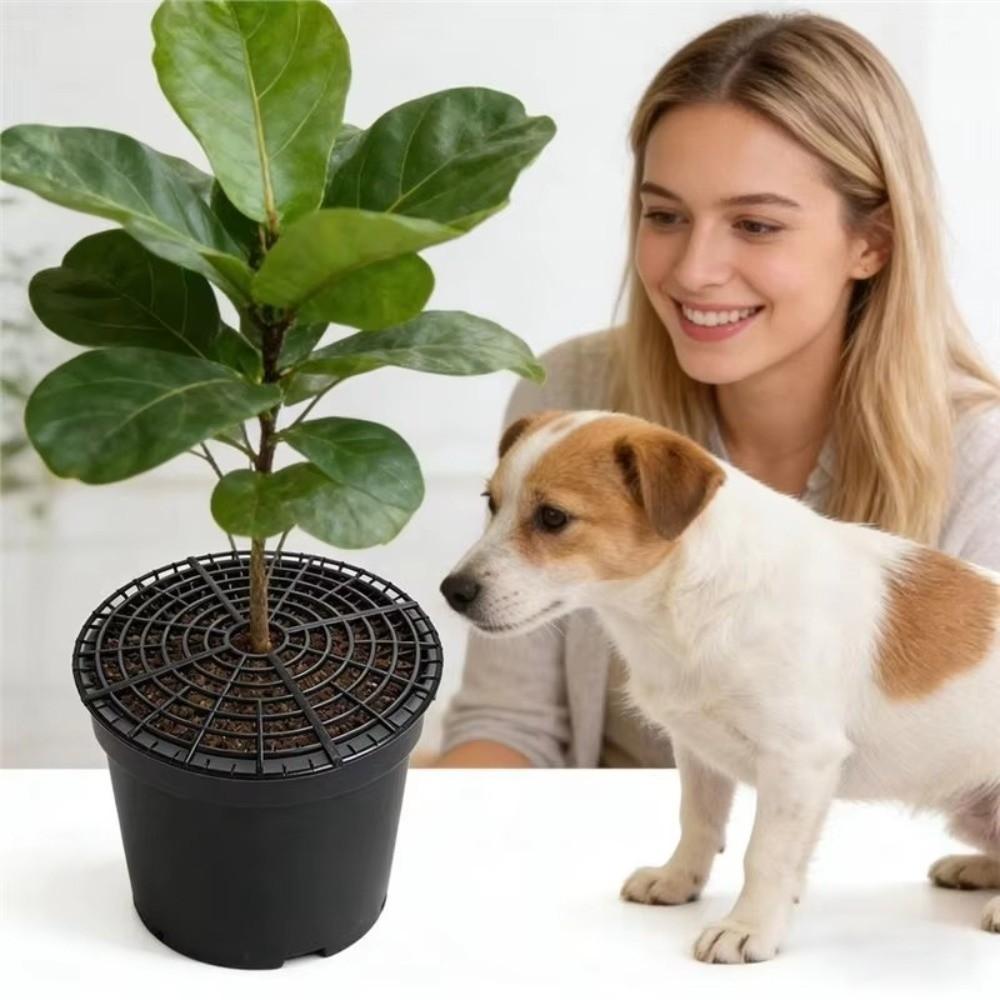 Breathable Mesh Plant Pot Soil Protector Grid Cover for Beginner Gardeners