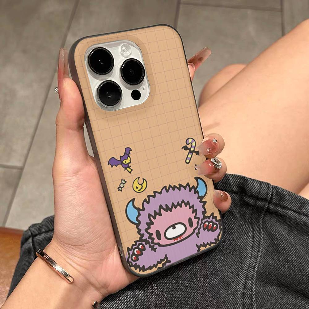 Popular Kawaii G-gloomyS Bears Corrugated Stripe Phone Case For IPhone 17 16 15 14 13 12 11 Pro Max Plus Pro Shockproof Cover