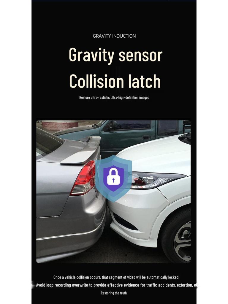 2025 Wireless 360° Dash Cam with Sentinel Mode & 24-Hour Parking Monitoring