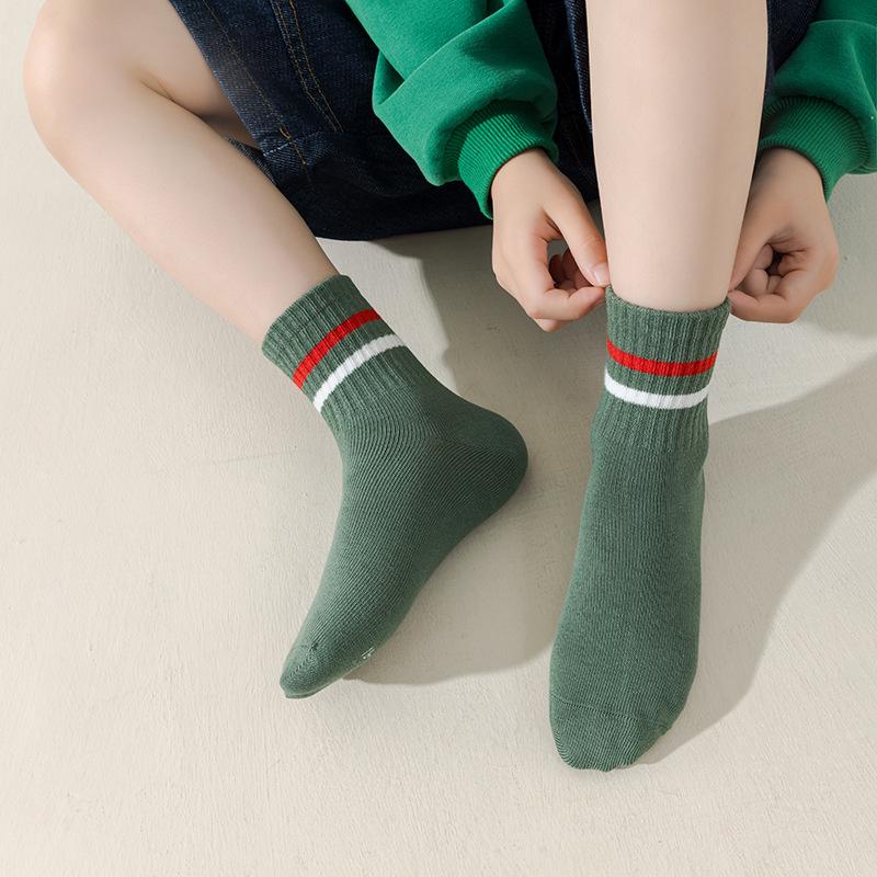 

Мужские спортивные хлопковые носки до середины икры - Весенние, осенние и зимние однотонные XL (Fits Shoe Size 33-37, 9+ Years)