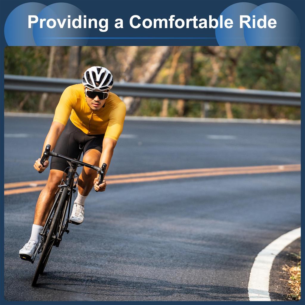 INFINAUTO Bicycle Seatpost Bicycle Saddle Post Seat Tube Aluminum Alloy Black Shock Absorption 31.6x350mm