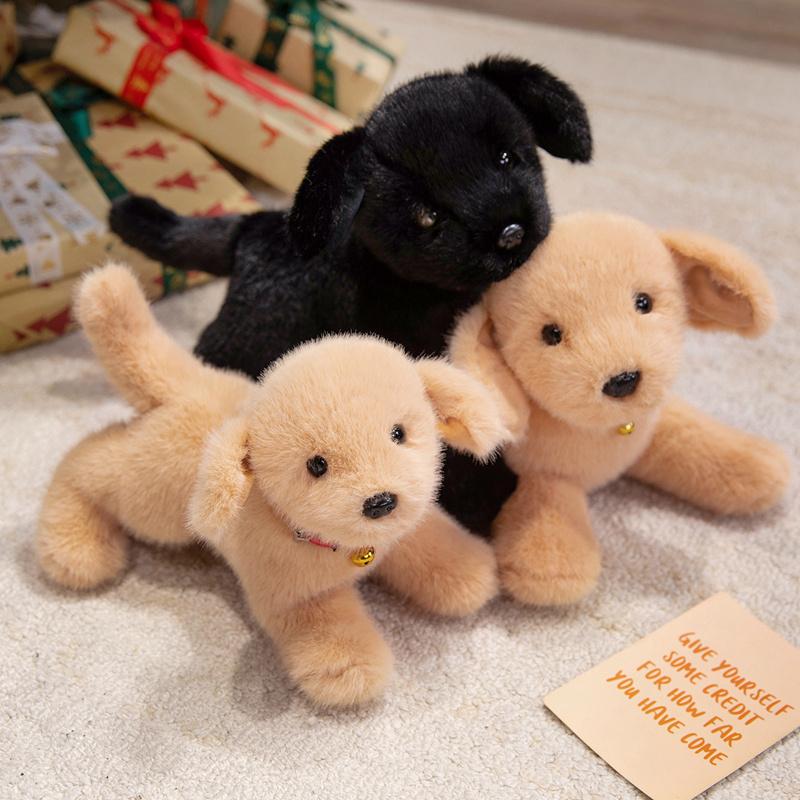 Simulation Golden Retriever Dog Stuffed Toy High Quality Lifelike Labrador Dog Plush Toy Hug Cartoon Animal Pillow Gift for Boy