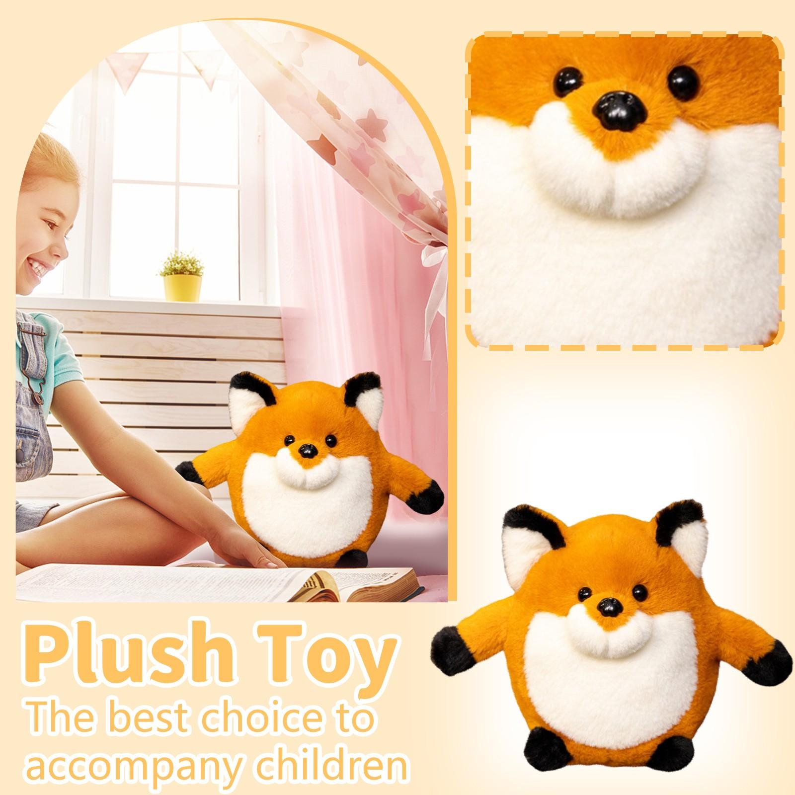 

Fats Ball Круглый Плюшевая игрушка Лисы, Игрушка для сна Лисы с большим хвостом, Плюшевая игрушка One Size