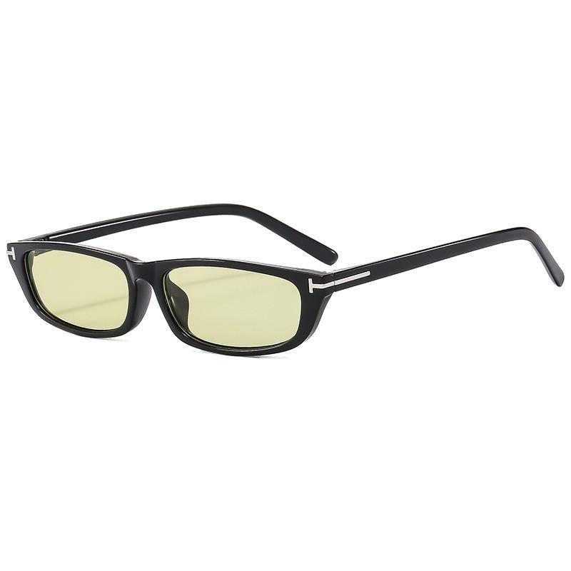 Uv400 Rectangular Sunglasses For Men And Women With Pc Frame And Grey Ac Lenses For Outdoor Activities