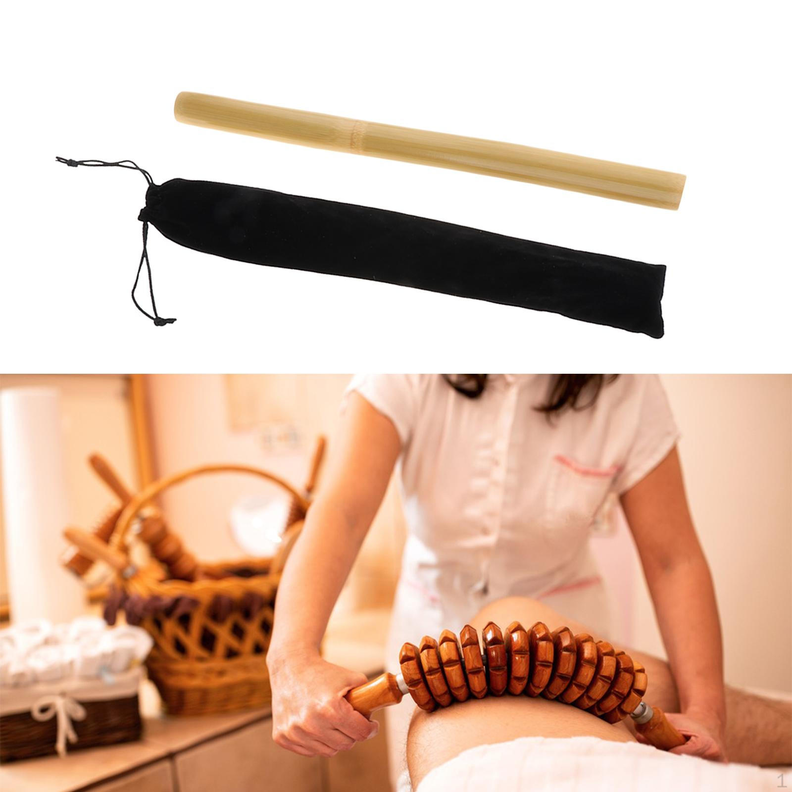 Бамбуковый инструмент Гуаша Палочка Гуаша Ручной скребковый массажер 30x1cm with Bag — фото 16