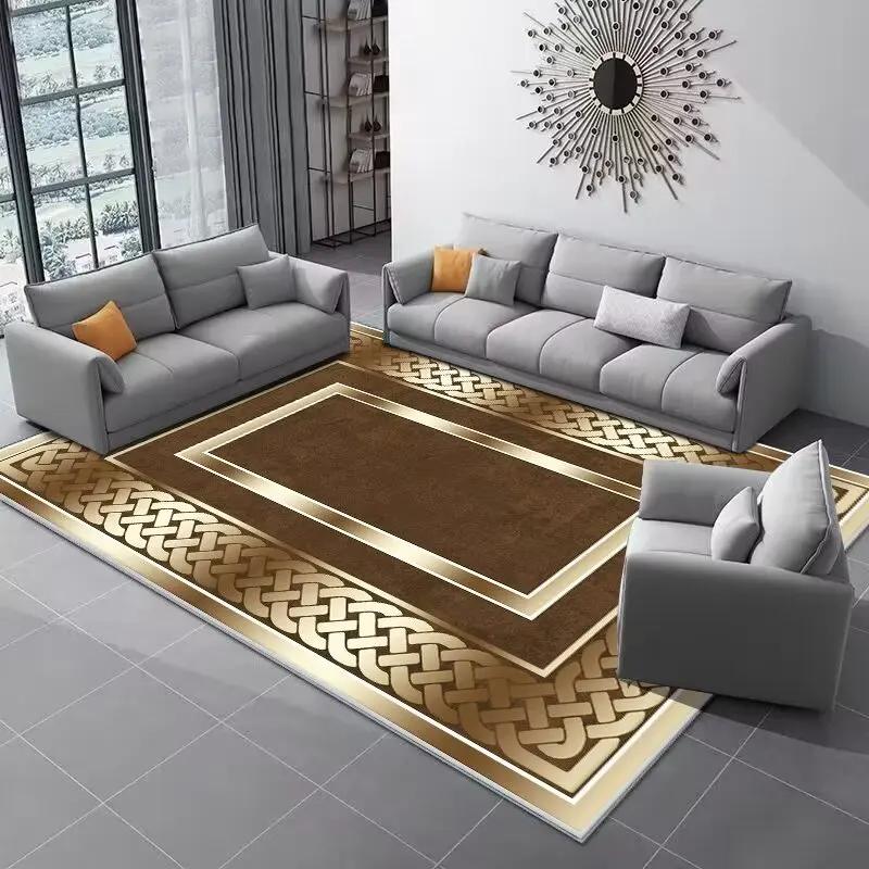 Luxury Carpets for Living Room Marble Decoration Home Rugs Hall Sofa Side Soft Floor Mat Room Decor Doorway Hallway Large Carpet