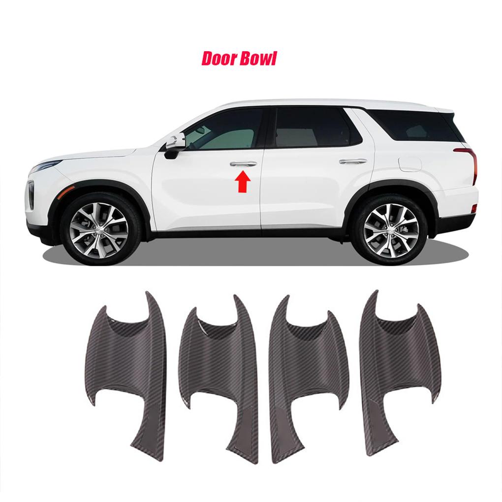 Car ABS Paste Side Door Mirror Cover For Palisade 2020 2024 2024 2024 Auto Exterior Sides Rearview Cover