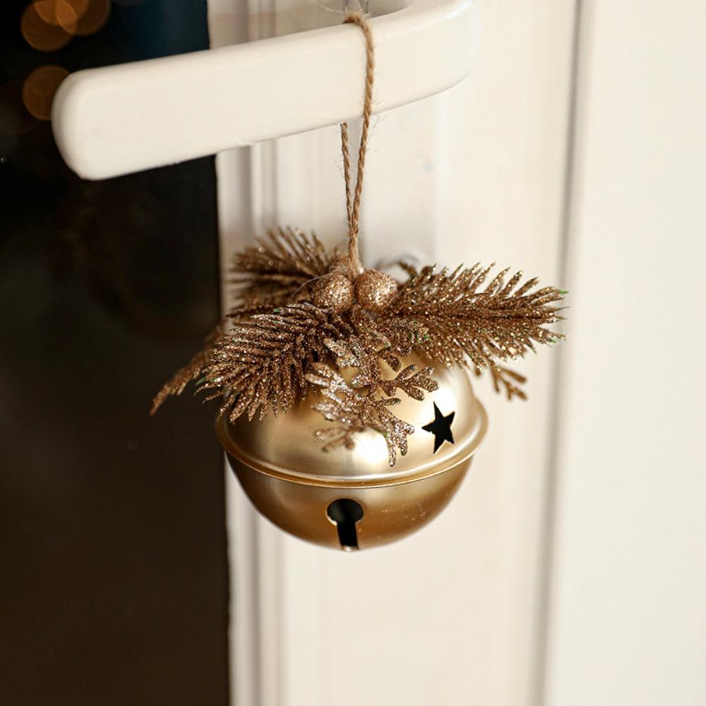 new Christmas Gold Bells Pendant Retro Xmas Tree Hanging Bells Party Favors Christmas Decorations Ambience Decoration