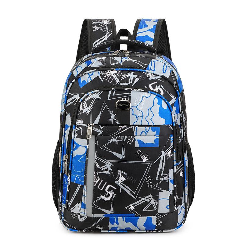 Schoolbag Graffiti Schoolbag Male Junior High School Student Design Sense Large Capacity High School Backpack Personality Creative Backpack