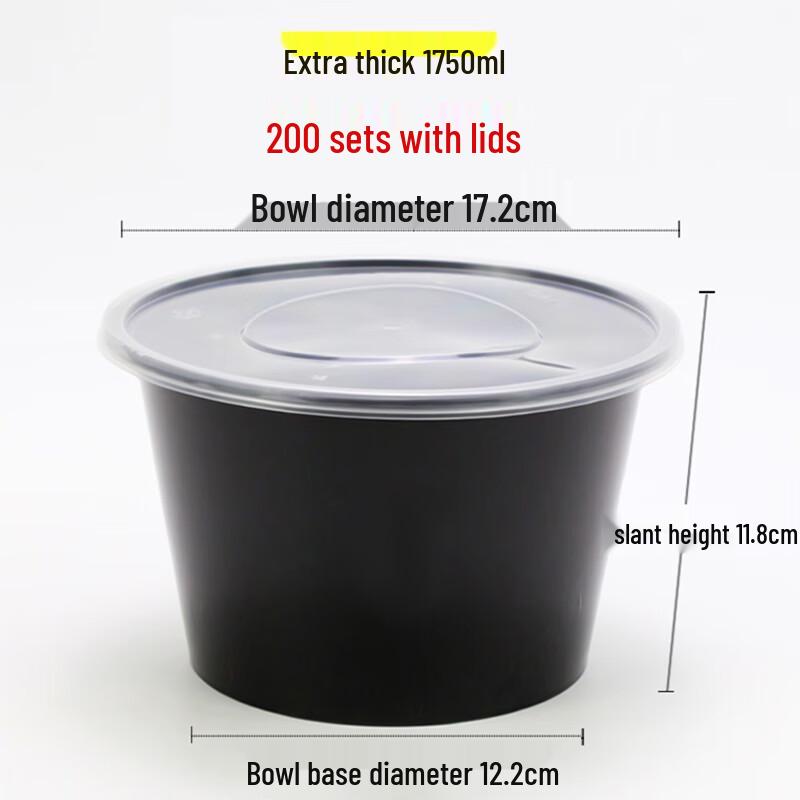 Disposable Round Plastic Food Containers