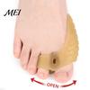 Anti-slip Toe Separator 1 Pair for Overlapping Toes, Soft SEBS Bunion Corrector, Double Double-hole Spacer Hole Foot Hallux Valgus, Breathable