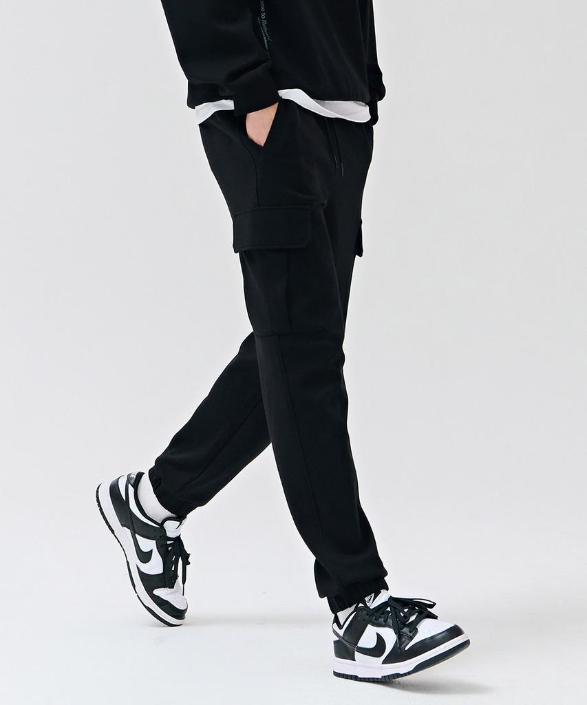 CHASECULT Men'S Cargo Jogger Warm-Up Pants - Black