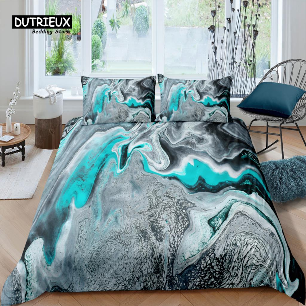 

Главная Жизнь Роскошный 3D бирюзовый мраморный комплект постельного белья Золотой пододеяльник Наволочка Queen и King EU/US/AU/UK Размер Одеяло Постельное белье EU single(135x200cm)