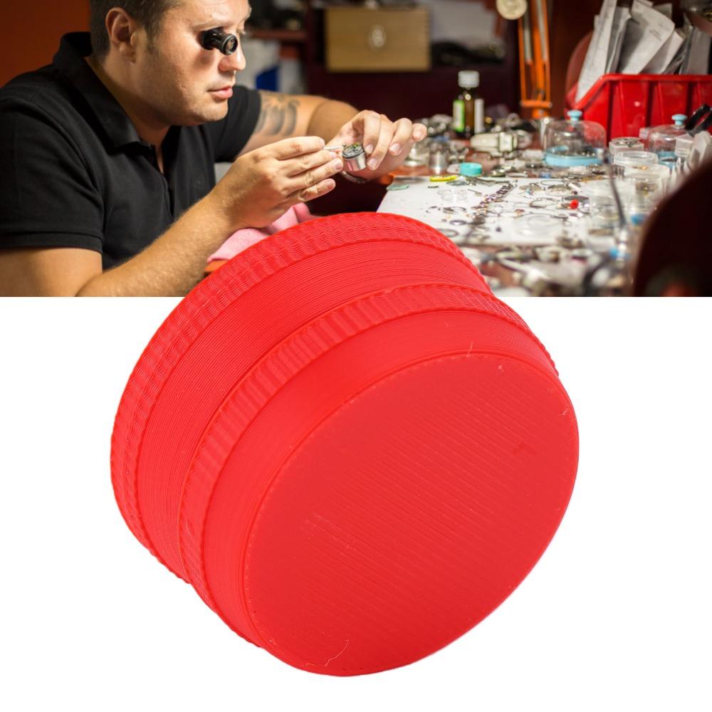 Plastic Watch Oil Cup Red Watchmaker Oil Cup Professional Watch Repair Tool Cleaning Use