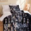 Home Textile Three-Piece Set, Mecha Warrior, Cartoon Digital Printing Quilt, Pillowcase, Bedding.