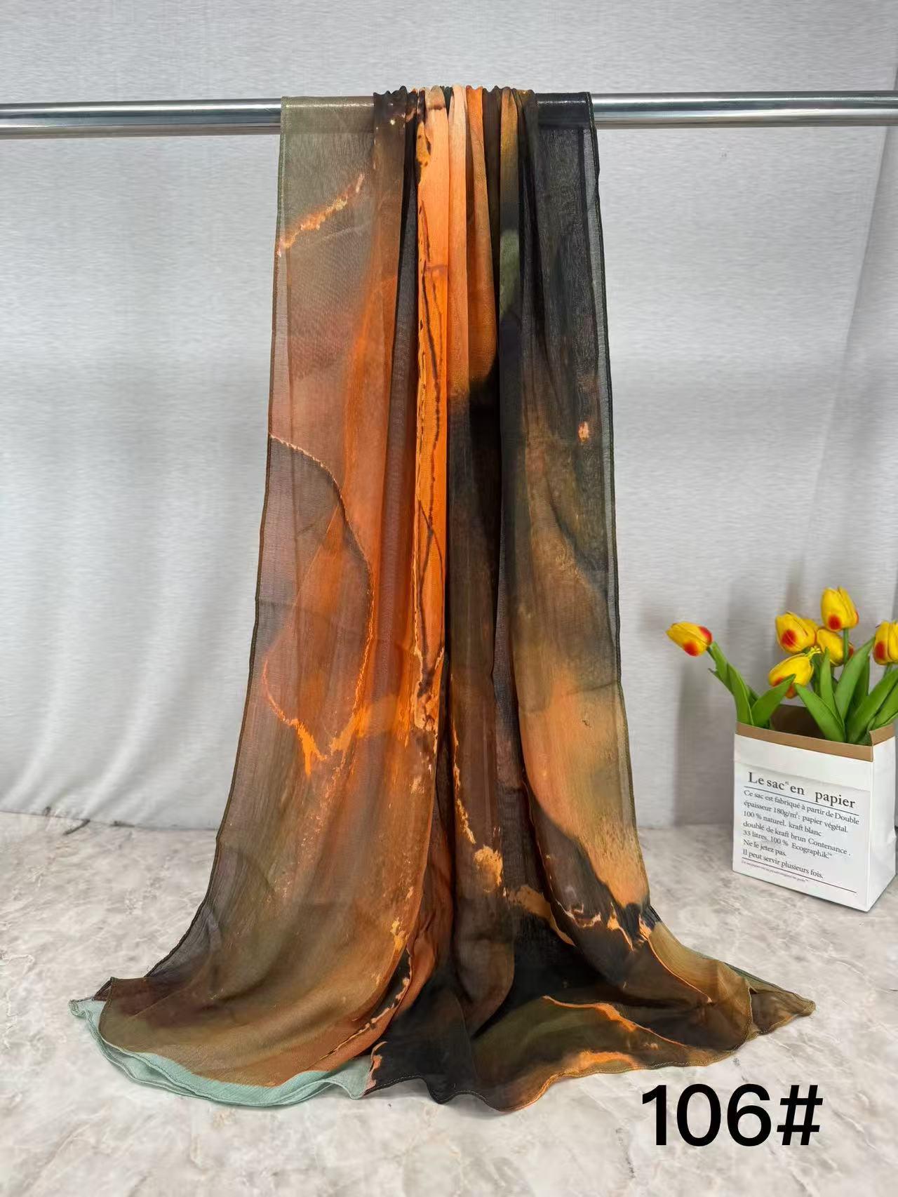 Модальный печатный мусульманский женский шарф-платок