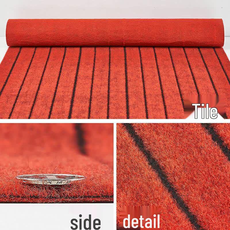 Grey Striped Jacquard Soundproof Carpet Roll