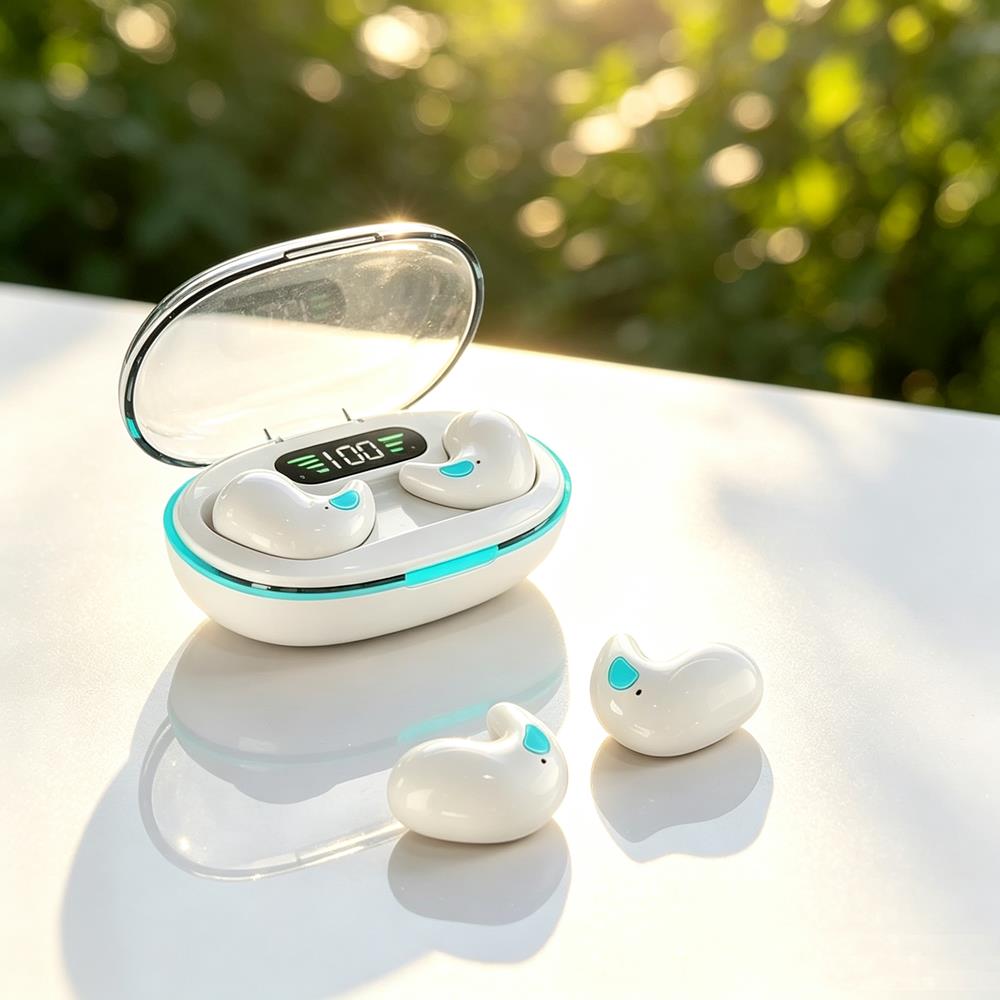 Wireless Earbuds BT 5.3 Sleep Earbuds in Ear Touch Screen Headphones LED Power Display Ear Buds for Side Sleepers 7