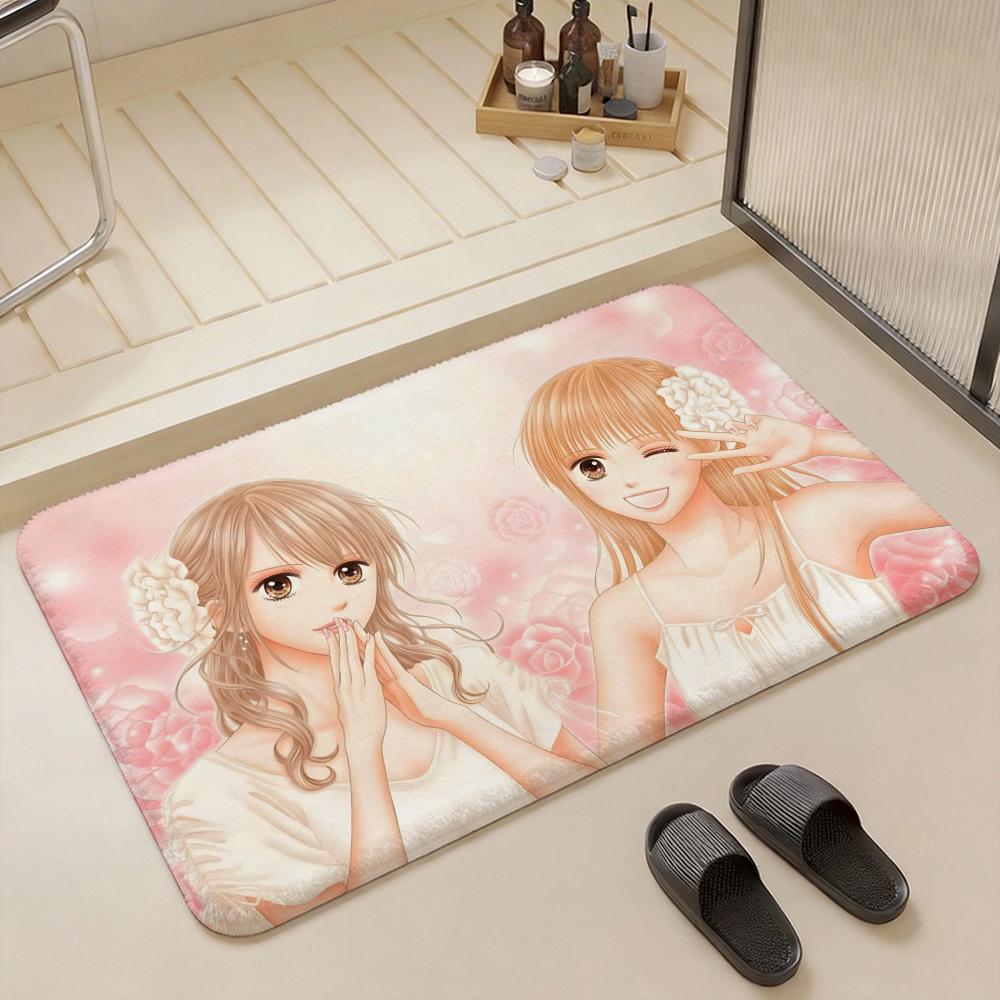 Anime K Kodomo no Omocha Floor Mat Eco Flannel Doormat Non Slip Odorless Indoor Floor Rug Soft Short Plush Home Mat