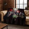 Manta de Franela de Personajes de Terror S-Grito Cara de Fantasma, Manta Suave Acogedora para Hogar Dormitorio Cama Sofá Cubierta de Picnic Regalo para Niños