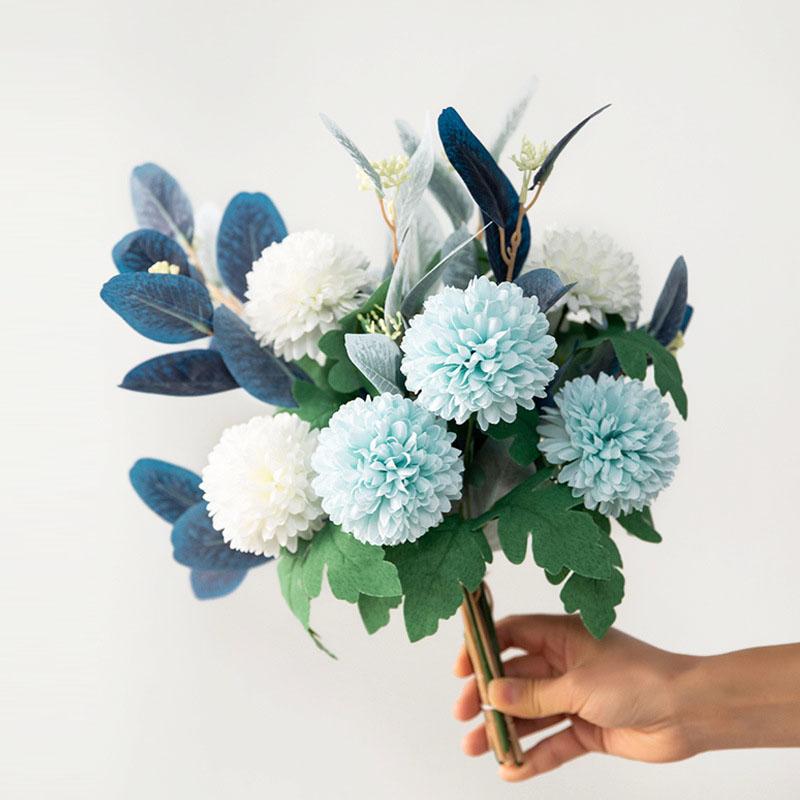 Nordic Artificial Silk Flowers Bridal Shower Wedding Anemone Bouquet Home Party Table Decoration Fake Flower Plant DIY Srapbook