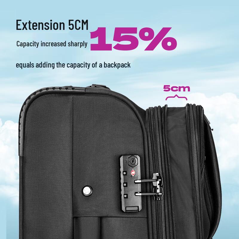 Bagage de voyage extensible Hank en softshell