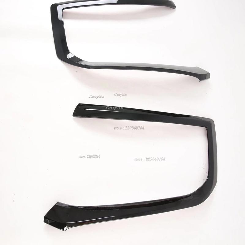 For Kia Mohave Borrego HM2 - Car Accessories ABS Black Front Head Light Headlight Lamp Cover Trim Molding Framecutylin