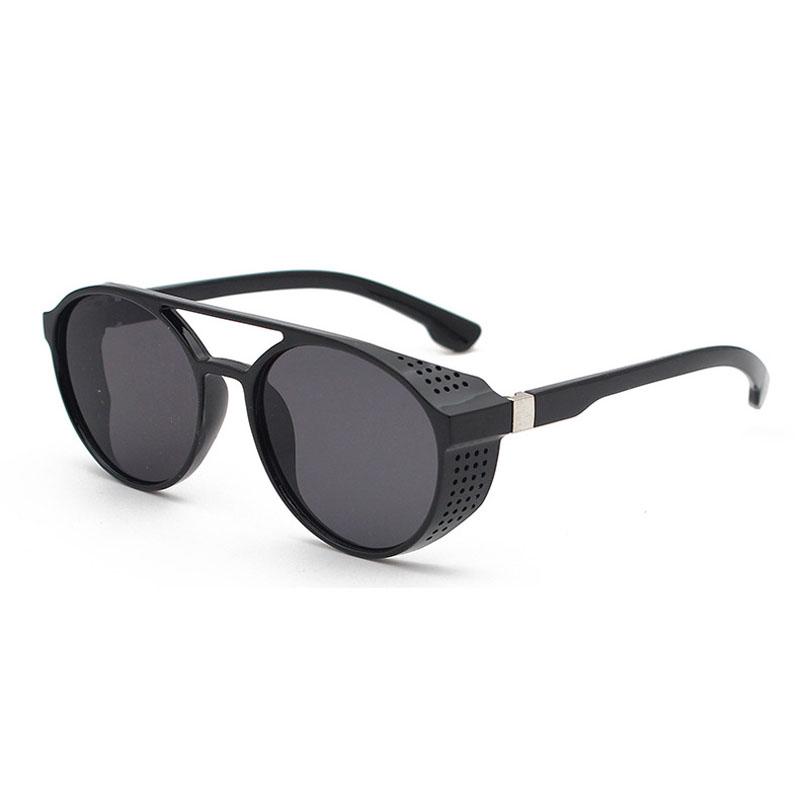 

Fashion Trend Wild New Sunglasses Steampunk Sunglasses Round Double Beam Aviator Retro Sunglasses C1