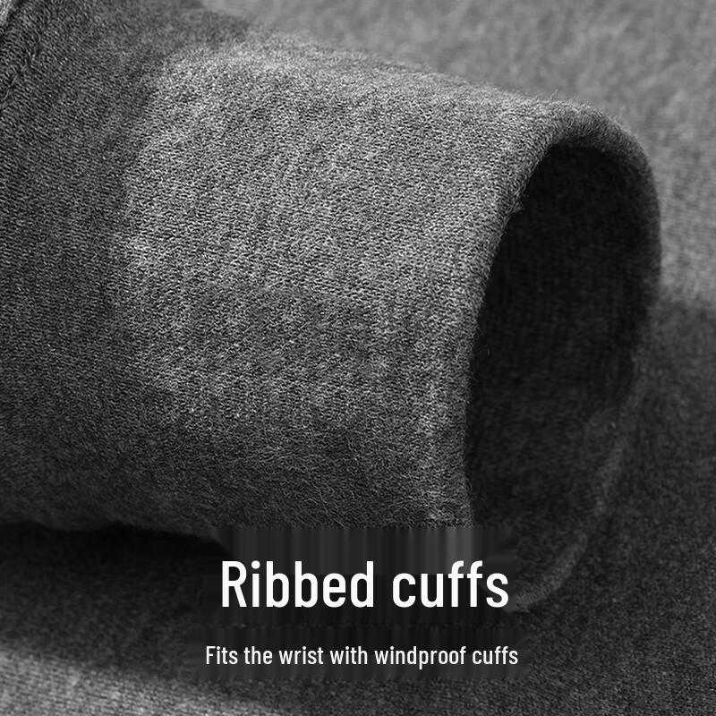 Men's 100% Cotton Round Neck Thermal Base Layer Top