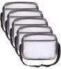 GJTr Engineer Bags, Anti-Static, Transparent, Cleanroom-Friendly, Large, A3 Size, Shoulder Bags, No Fluorescent Strips, Set of 5