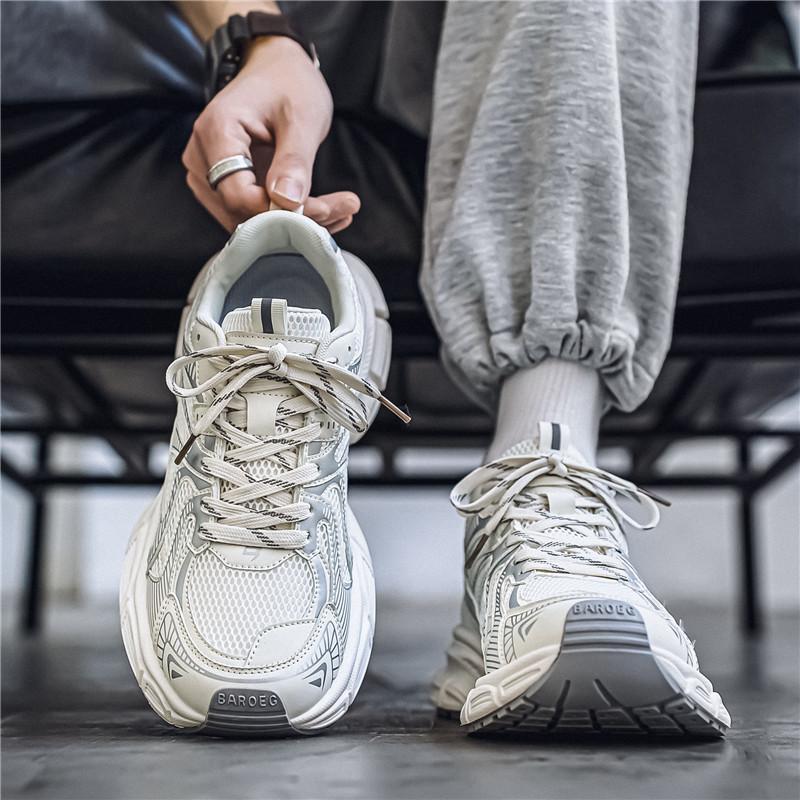 Big head and wide feet summer new mesh running sneakers dad shoes