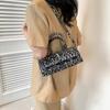 Bags Messenger Bag Women 2025 New Bag Korean Version Fashion Leopard Print Ins Messenger Portable Shoulder Small Square Bag Pu