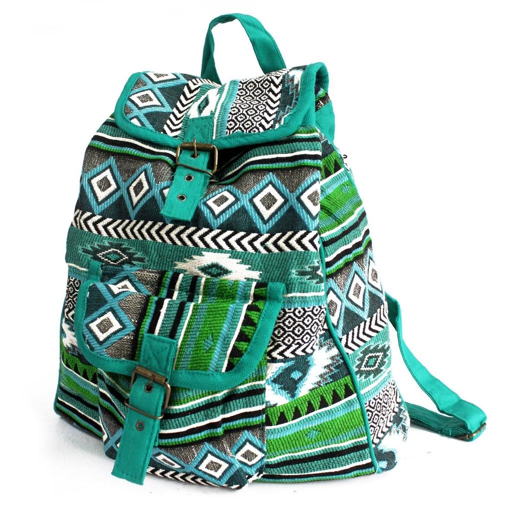 Backpack Boho Jacquard Teal
