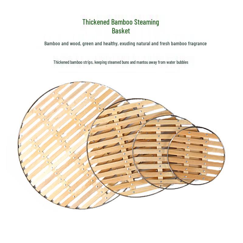 ZISIZ 40cm Bamboo Steamer Mats (4-Pack)