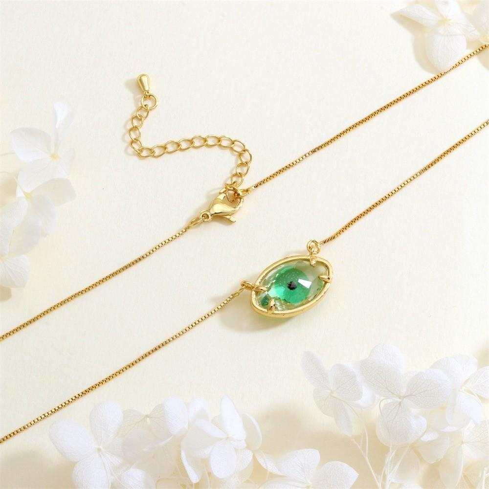 Exquisite Eyes Clavicle Chain Jewelry Glass Sweater Chain Cool Demon Eyes Necklace  Gift