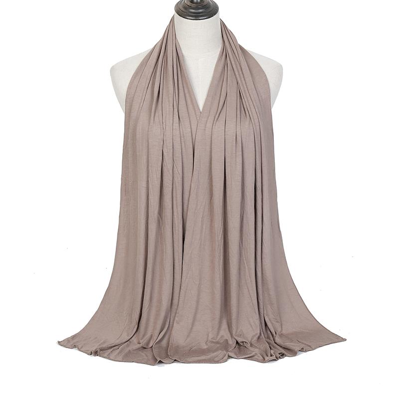 Premium Modal Cotton Jersey Hijab Scarf Muslim Long Shawl Women Plain Soft Turban Tie Head Wraps Africa Female Headband 170X60Cm