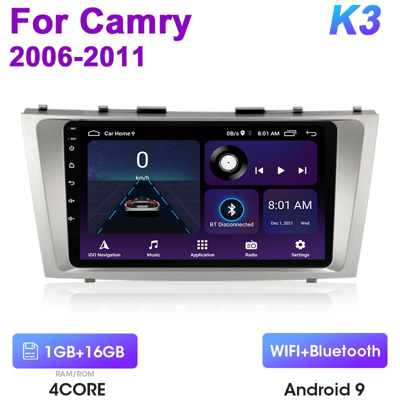 

2 Din Android 12 автомобильное радио для Toyota Camry 7 XV 40 50 2006 - 2011 мультимедийный видеоплеер GPS 4G Carplay авто стерео головное устройство