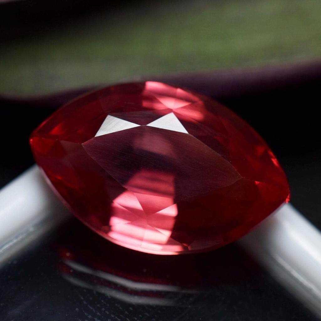 Emerald 9.55 Ct Natural Padparadscha Marquise Stunning Certified Loose Gemstone