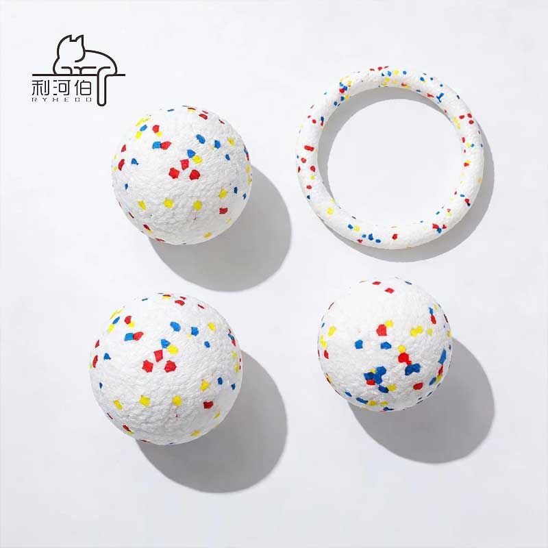 Solid Durable Pet Chew Toy Bite Resistant Floating Foam Throwing Interactive for Pet Training Pet Ball Rubber Pet Toy