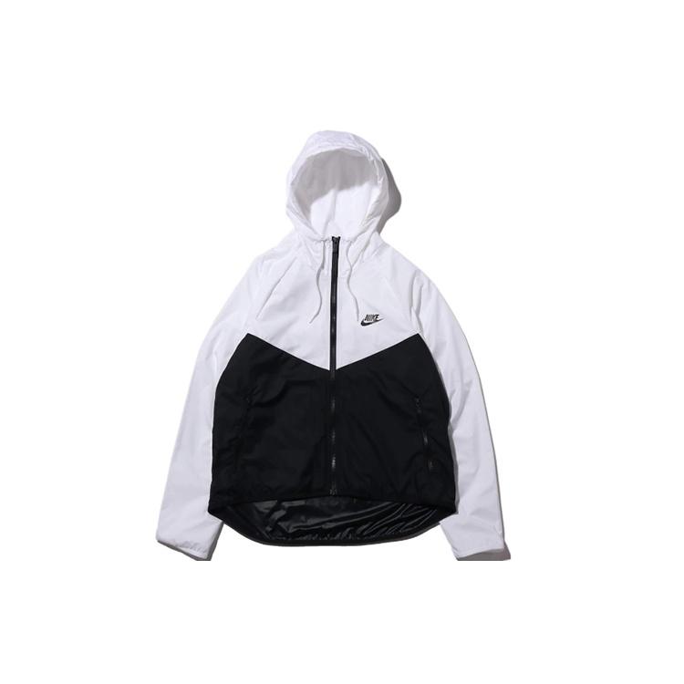 (WMNS) Nike Sportswear Windrunner Hoodie Jacket For Black/White Women s BV3940-101 XL