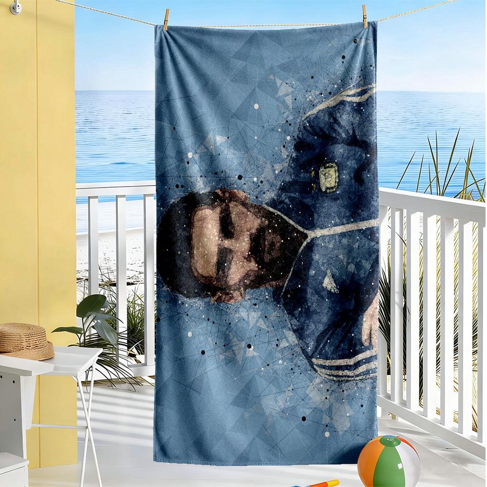 Fc Bayern Celebration Moment Beach Towel Quick-Dry Soft Microfiber Comfortable Lightweight Suitable for Swimming, Gym, Camping, Yoga Vacation