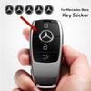 D5Emblems Mini Thin Self Adhesive Aluminum Key Emblem Sticker 11mm 14mm Easy Paste Remote Key Logo Decal For Mercedes Benz C200L