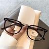 new fashion star anti-blue light glasses luxury brand designer 2022 trendy vintage metal frame rectangle Computer glasses