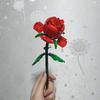 Rose Flower Building Blocks - Compatible with 40640 Bouquet, Creative DIY Decoration & Educational Gift for Girlfriend's Birthday