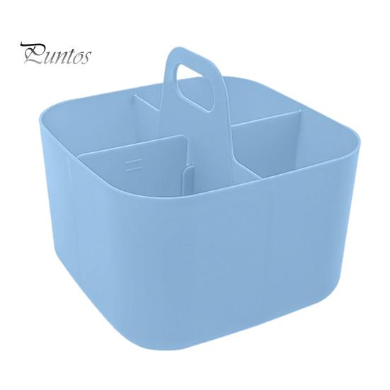Stackable Desk Organizer Storage Box with Handle Large Capacity Multiple Compartments Pencil Holder Caddy Organizer